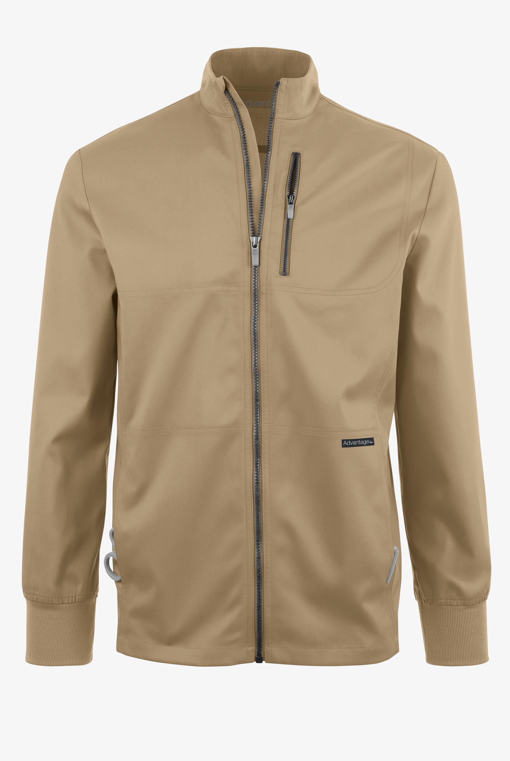 Advantage STRETCH Men's 4-Pocket Zip Front Warm-Up Scrub Jacket