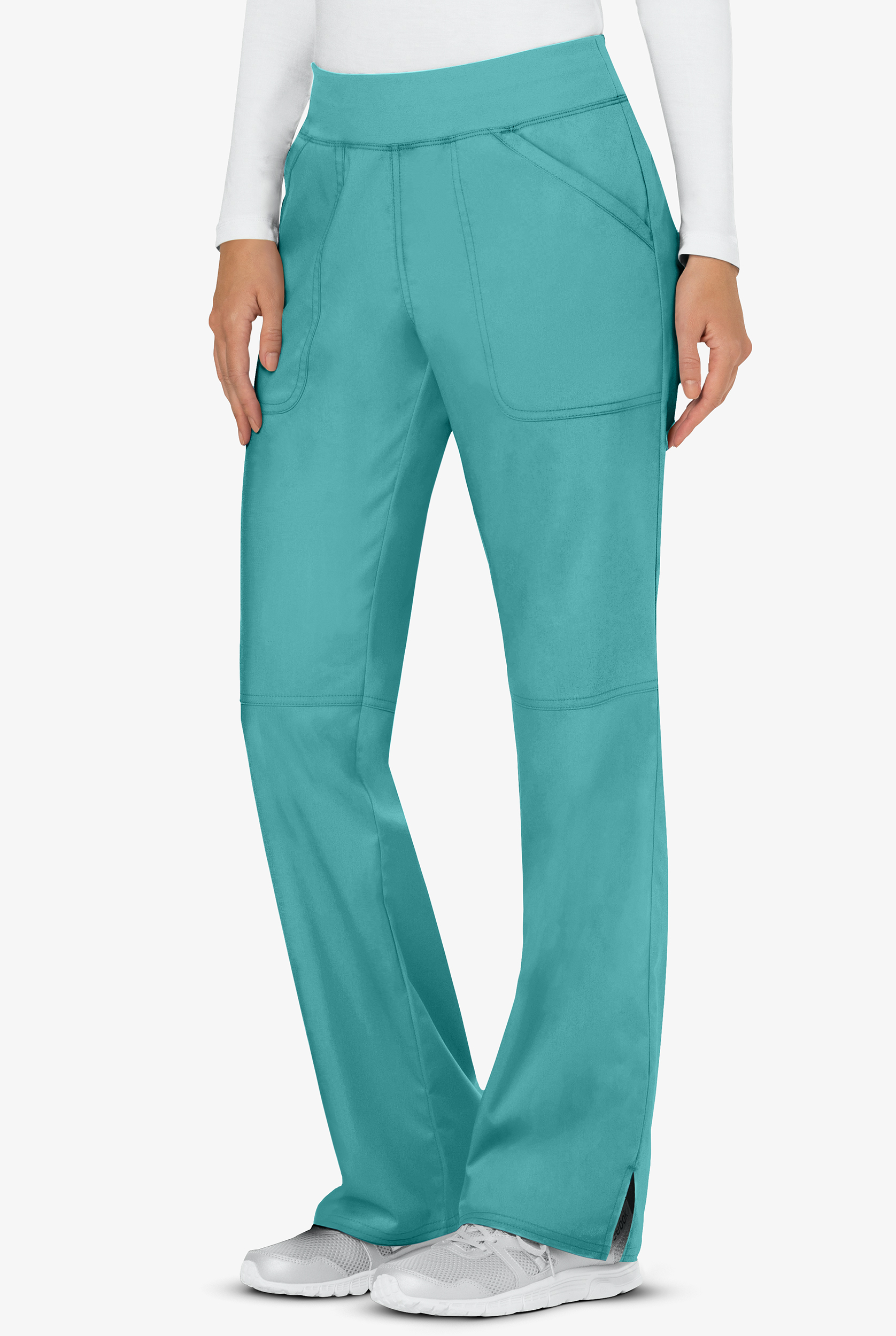 Cherokee Workwear Revolution Women's 4-Pocket STRETCH Pull-On Cargo Scrub Pants