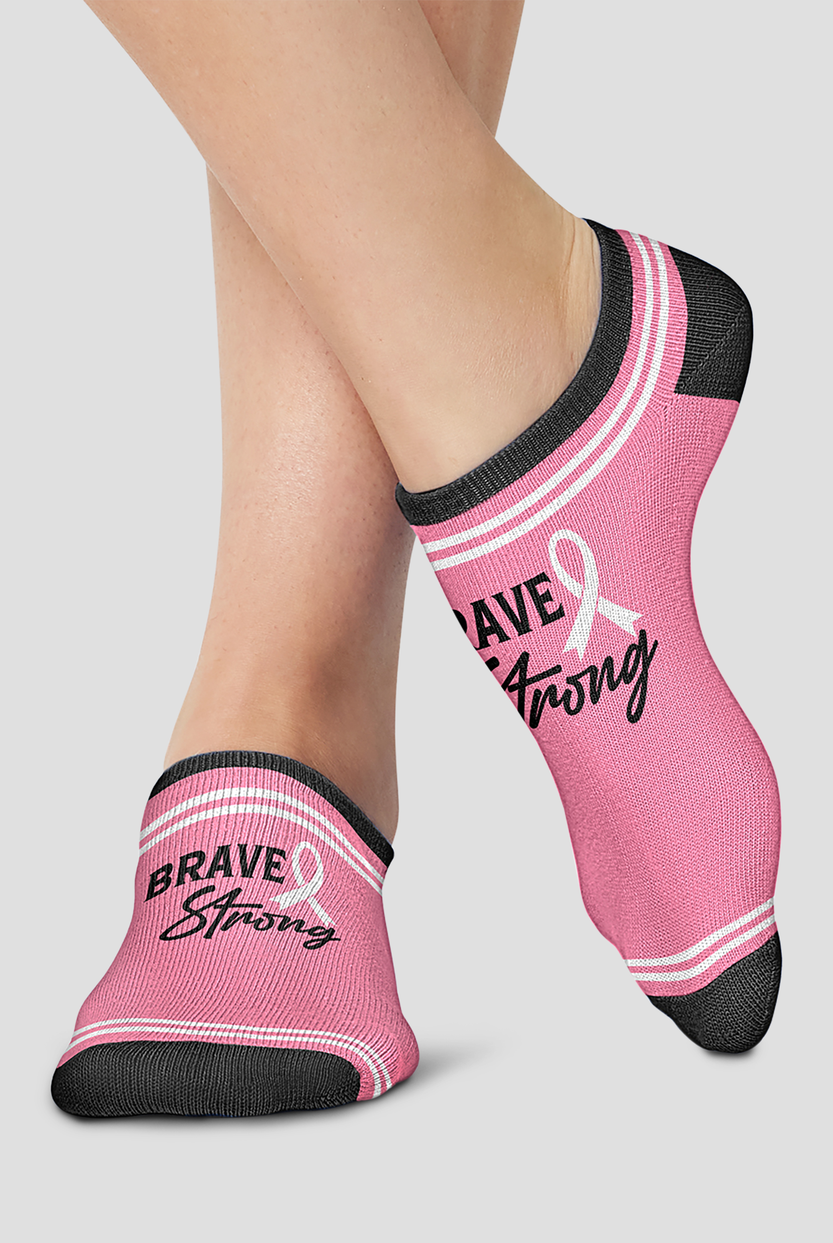 Cherokee Women's Brave and Strong 2-Pack Arch Support Ankle Socks